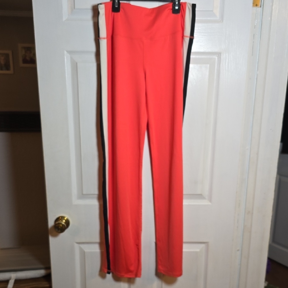 Pro Player L Large Women's Red and Black Flare Sweatpants Wicking Pants